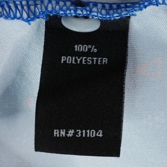 Pro Tour Polo Mens XXL Blue Flags Print Coolplay Performance Golf Short Sleeve - Picture 7 of 7